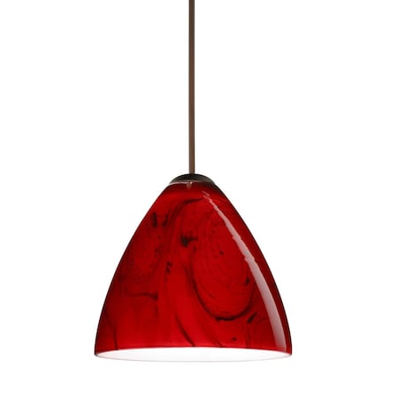Besa Lighting Mia Cord Pendant, Magma, Bronze Finish, 1x5W LED 1XT-1779MA-LED-BR